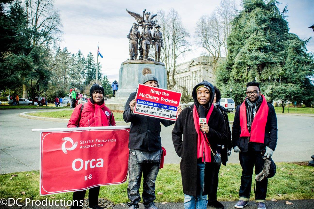 More than 600 Seattle Education Association members took part in the Martin Luther King Day of Action